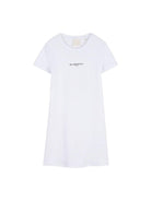 Abito per bambina Givenchy Kids bianco con logo - Rubino Kids