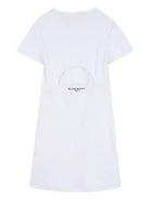 Abito per bambina Givenchy Kids bianco con logo - Rubino Kids