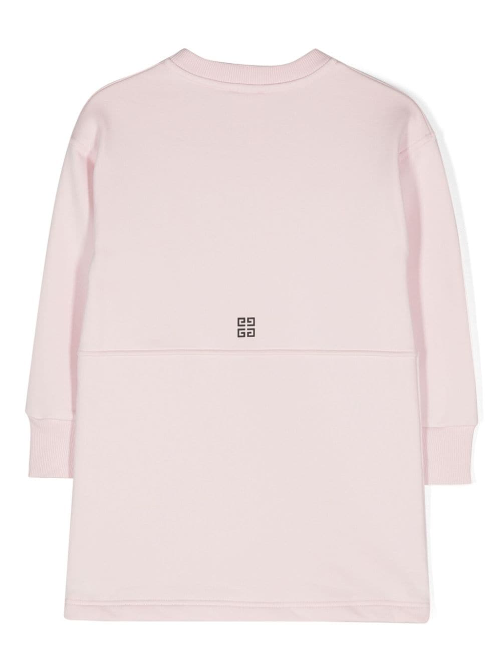 Abito per bambina Givenchy Kids rosa con stampa logo e tasca frontale a marsupio - Rubino Kids