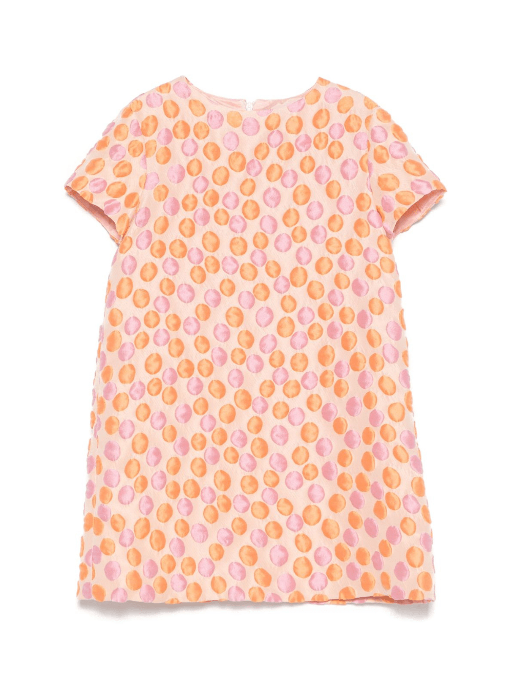 Abito per bambina Il Gufo arancione con stampa all - over - Rubino Kids