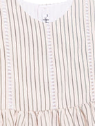 Abito per bambina Il Gufo rosa con motivo a righe verticali - Rubino Kids