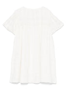 Abito per bambina Louise Misha bianco con maniche corte - Rubino Kids