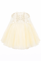 Abito per bambina Maison Ava giallo con decorazione con cristalli - Rubino Kids