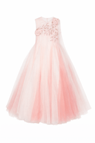 Abito per bambina Maison Ava rosa con decorazione floreale - Rubino Kids