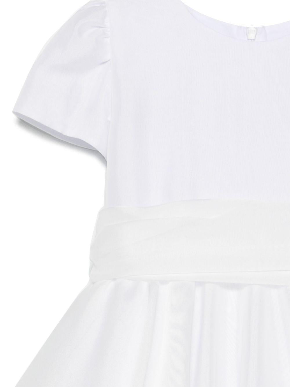 Abito per bambina Mariella Ferrari bianco con fiocco - Rubino Kids