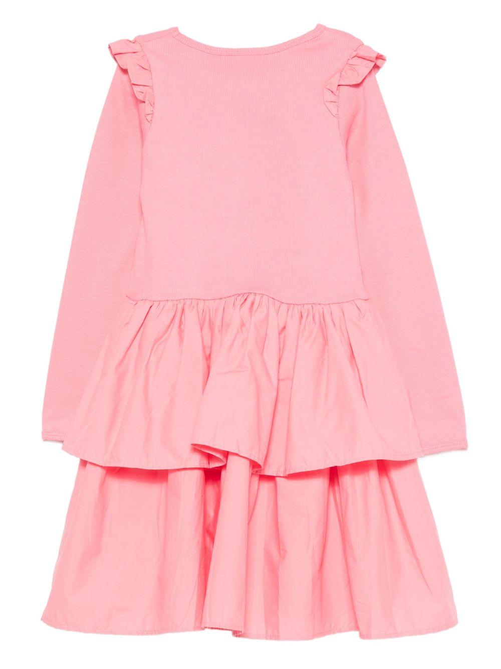 Abito per bambina Molo rosa con volant - Rubino Kids