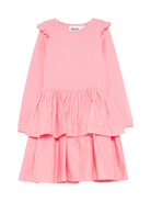Abito per bambina Molo rosa con volant - Rubino Kids