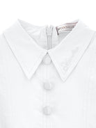 Abito per bambina Monnalisa bianco con dettaglio con fiocco - Rubino Kids