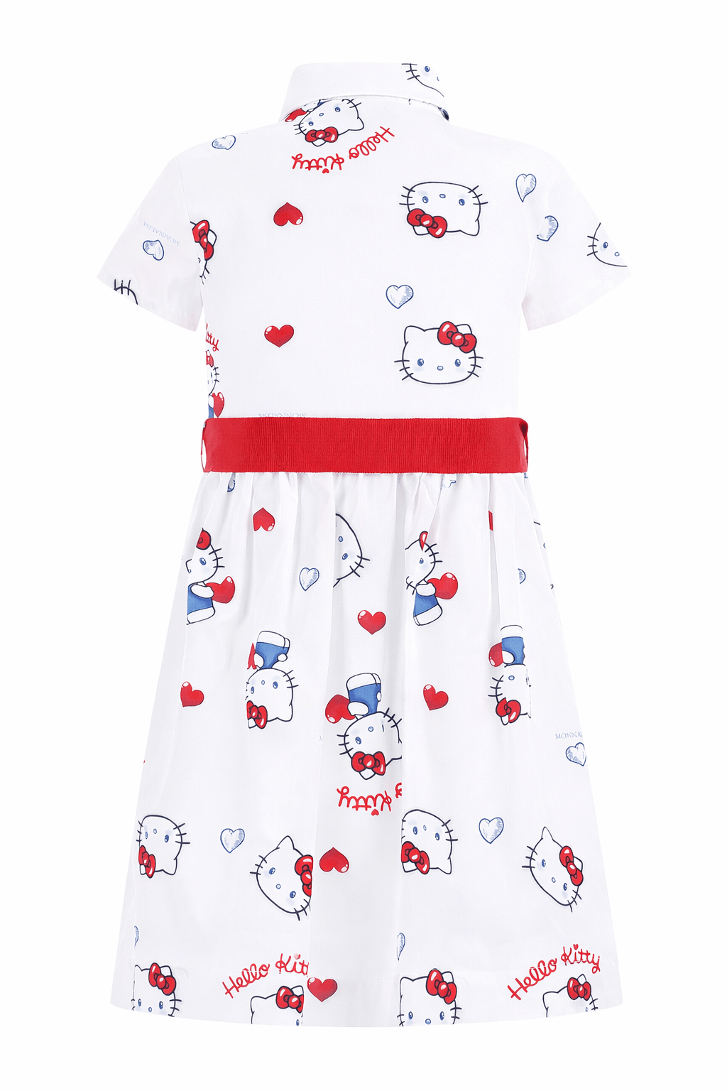 Abito per bambina Monnalisa multicolor con stampa grafica all - over - Rubino Kids