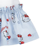 Abito per bambina Monnalisa multicolor con stampa grafica sul davanti - Rubino Kids
