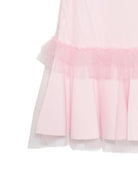 Abito per bambina Monnalisa rosa con dettagli con ruches - Rubino Kids