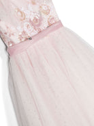 Abito per bambina Monnalisa rosa con paillettes - Rubino Kids