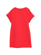 Abito per bambina Moschino Kids rosso con stampa grafica Teddy Bear - Rubino Kids