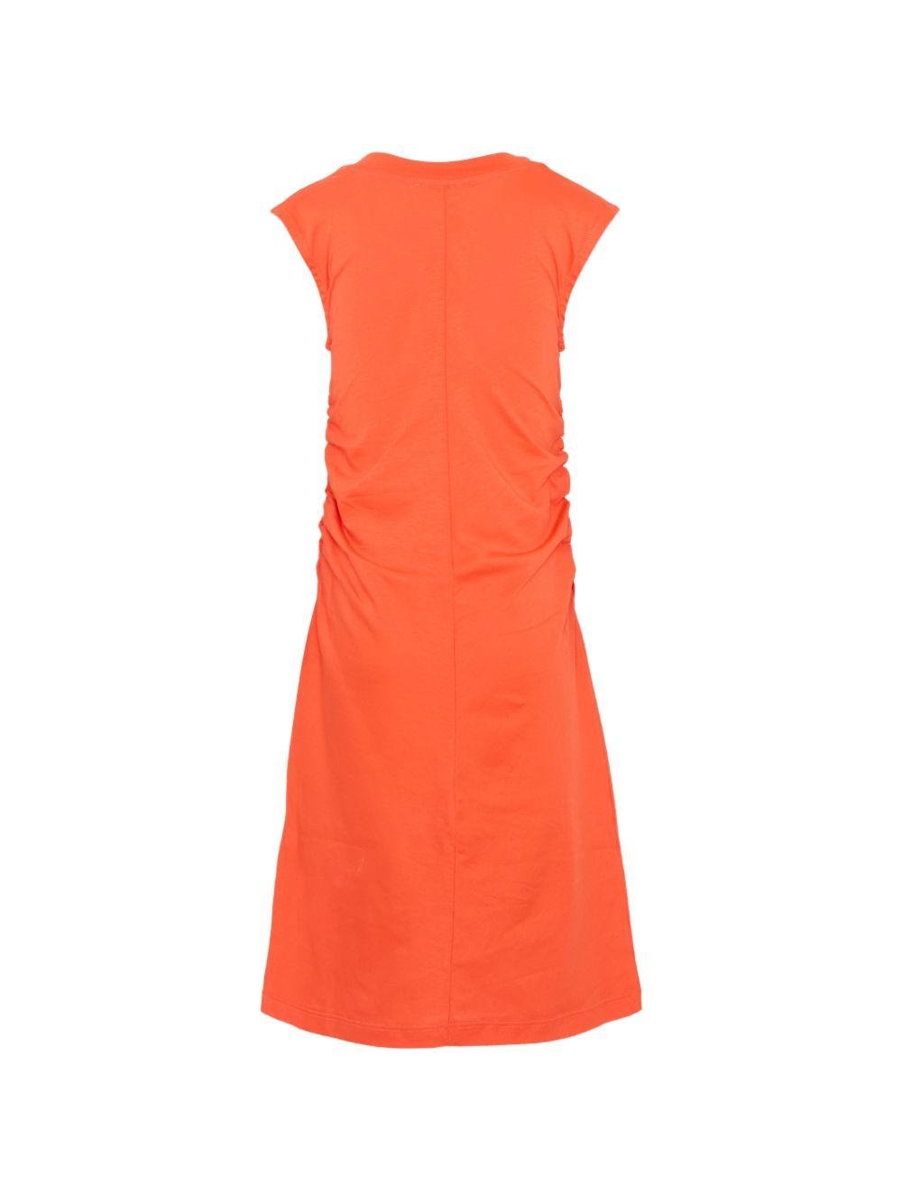 Abito per bambina MSGM Kids arancione con ruches - Rubino Kids