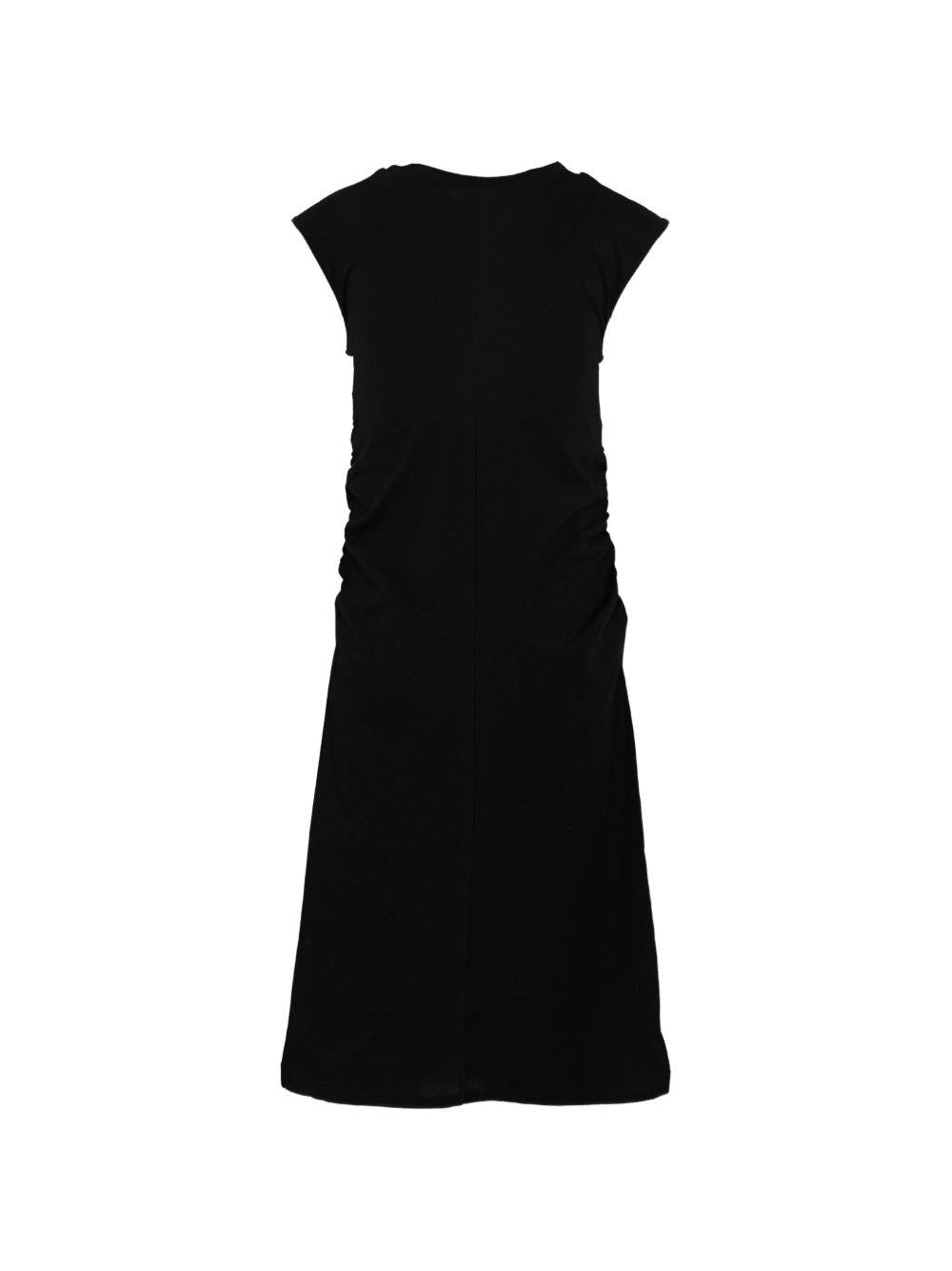 Abito per bambina MSGM Kids nero con ruches - Rubino Kids