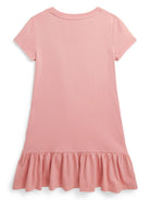 Abito per bambina Ralph Lauren Kids rosa con motivo Teddy Bear - Rubino Kids