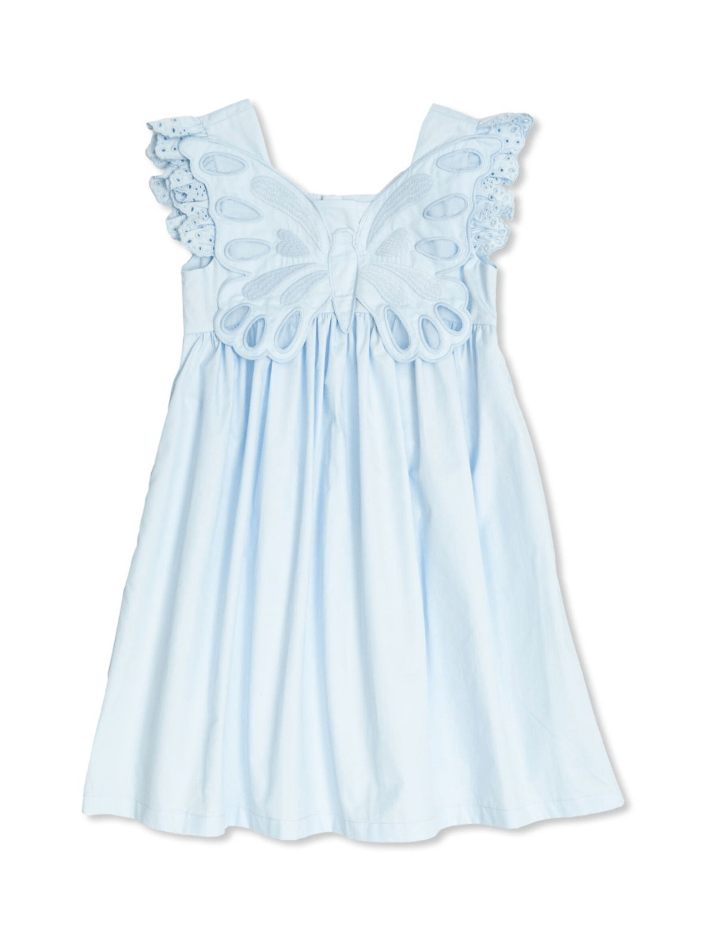 Abito per bambina Self - Portrait Kids azzurro con design a farfalla - Rubino Kids