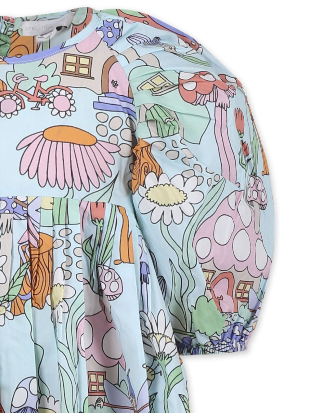 Abito per bambina Stella McCartney Kids azzurro con stampa - Rubino Kids