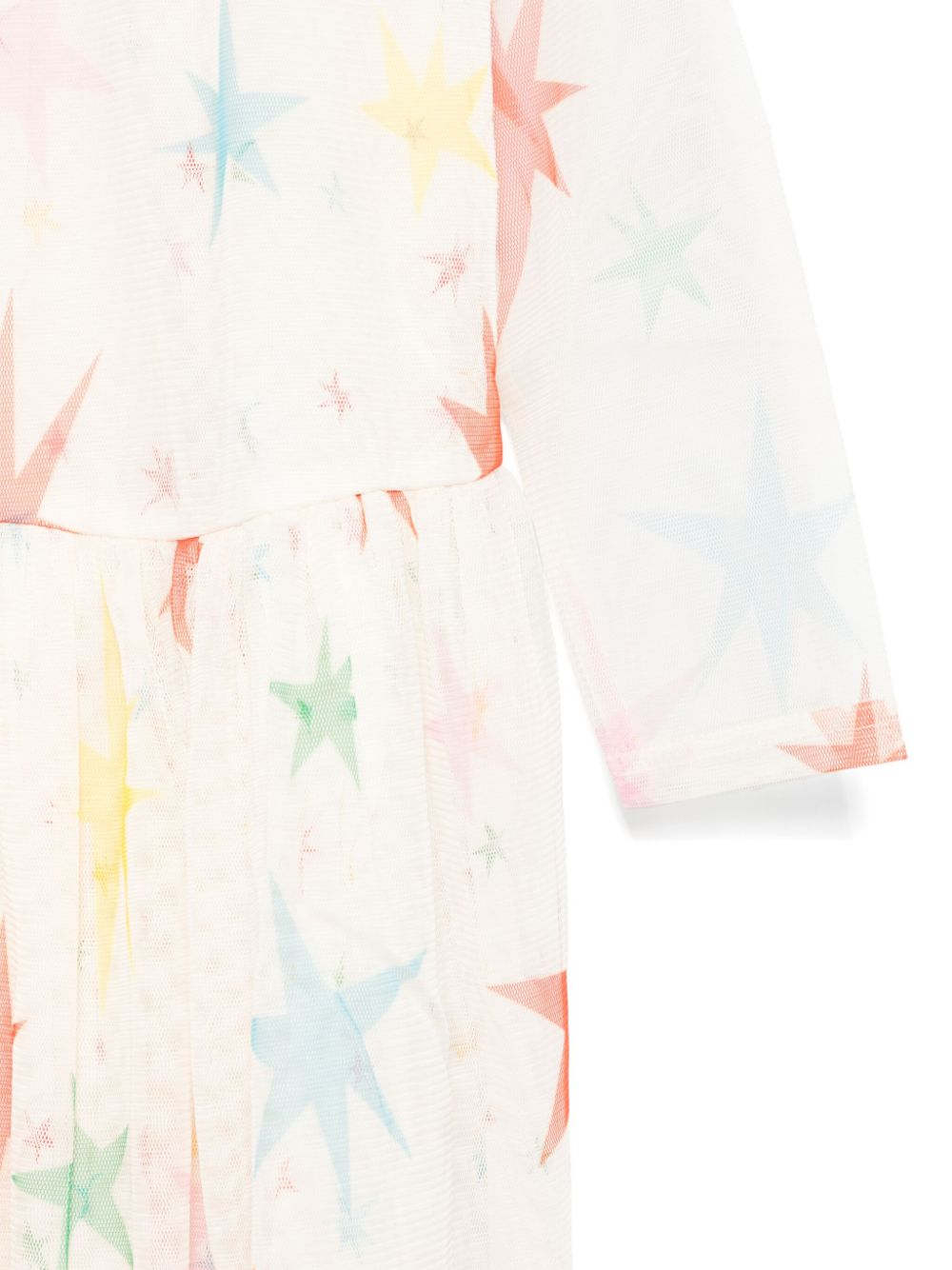 Abito per bambina Stella McCartney Kids bianco con stampa a stelle - Rubino Kids