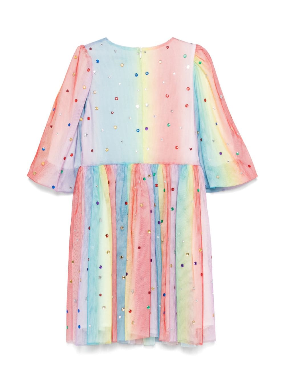 Abito per bambina Stella McCartney Kids multicolore con effetto arcobaleno - Rubino Kids