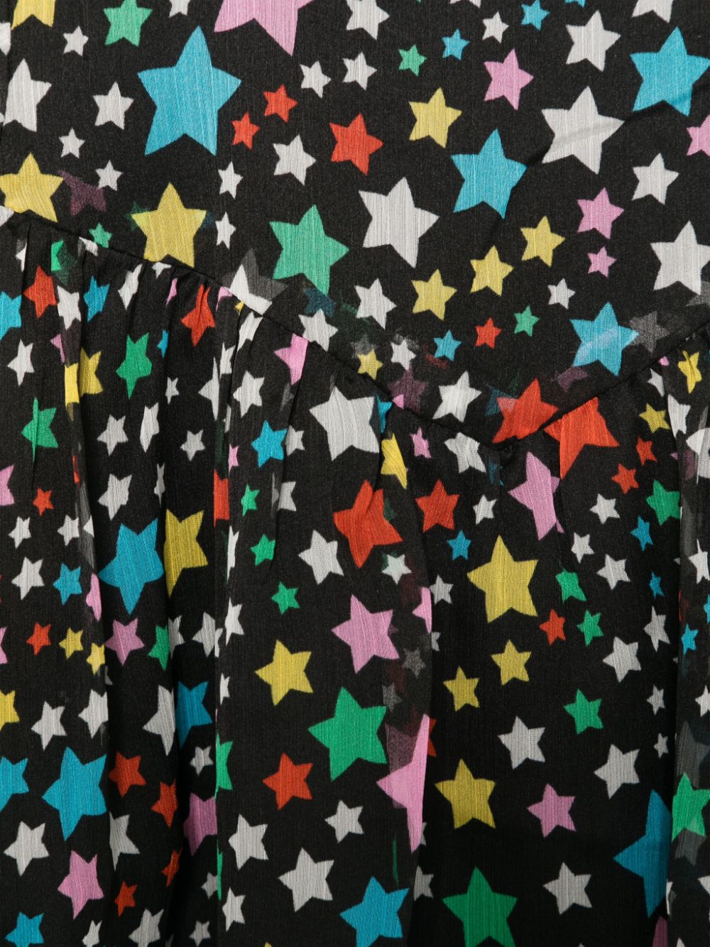 Abito per bambina Stella McCartney Kids nero con stampa stelle all over - Rubino Kids