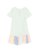 Abito per bambina Stella McCartney Kids verde con volant - Rubino Kids