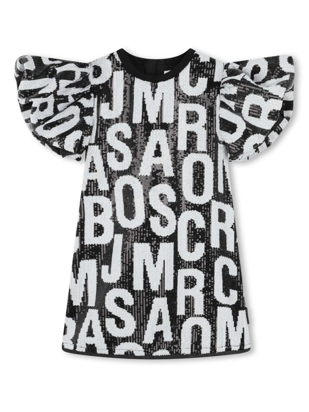 Abito per bambina The Marc Jacobs Kids nero con paillettes - Rubino Kids