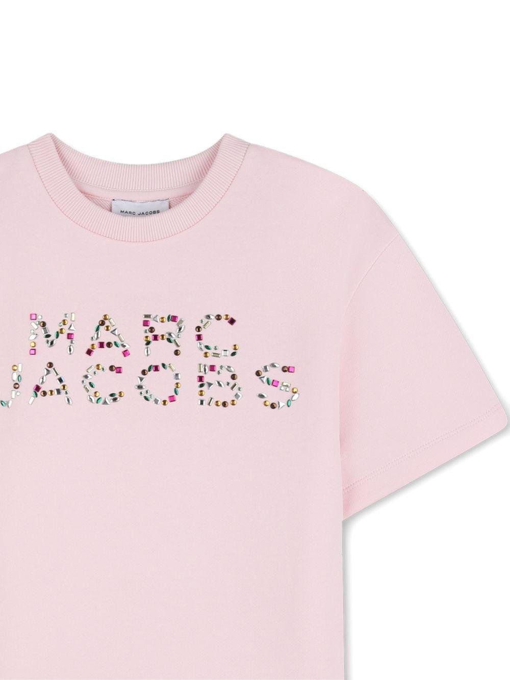 Abito per bambina The Marc Jacobs Kids rosa con stampa a fiori - Rubino Kids