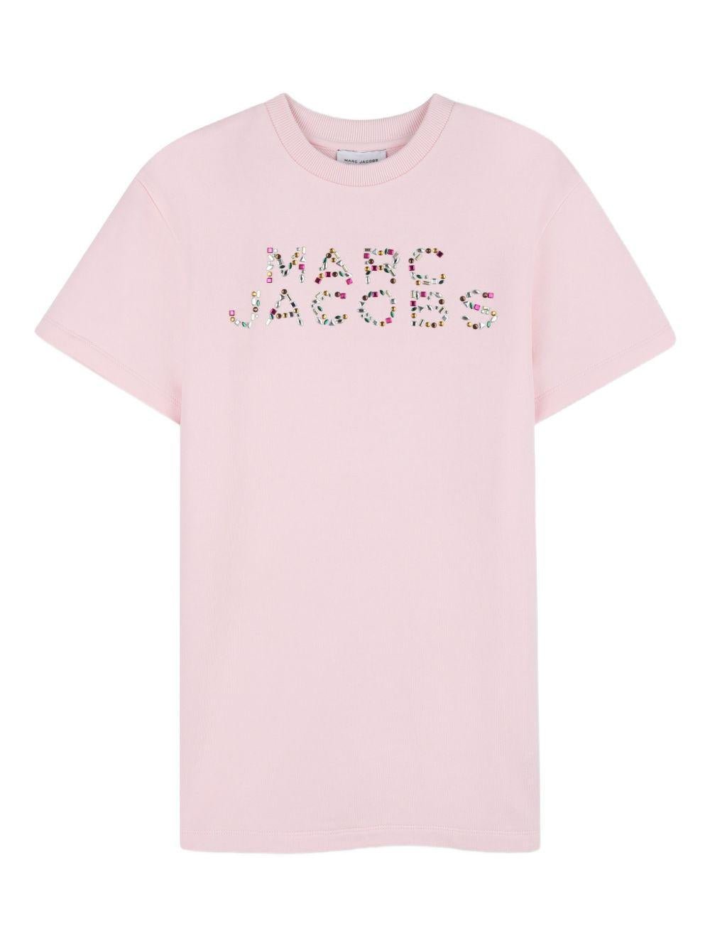 Abito per bambina The Marc Jacobs Kids rosa con stampa a fiori - Rubino Kids