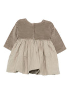 Abito per neonata Album Di Famiglia Kids beige con modello a pannelli - Rubino Kids