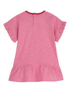 Abito per neonata Chloé Kids rosa con dettagli con ruches - Rubino Kids