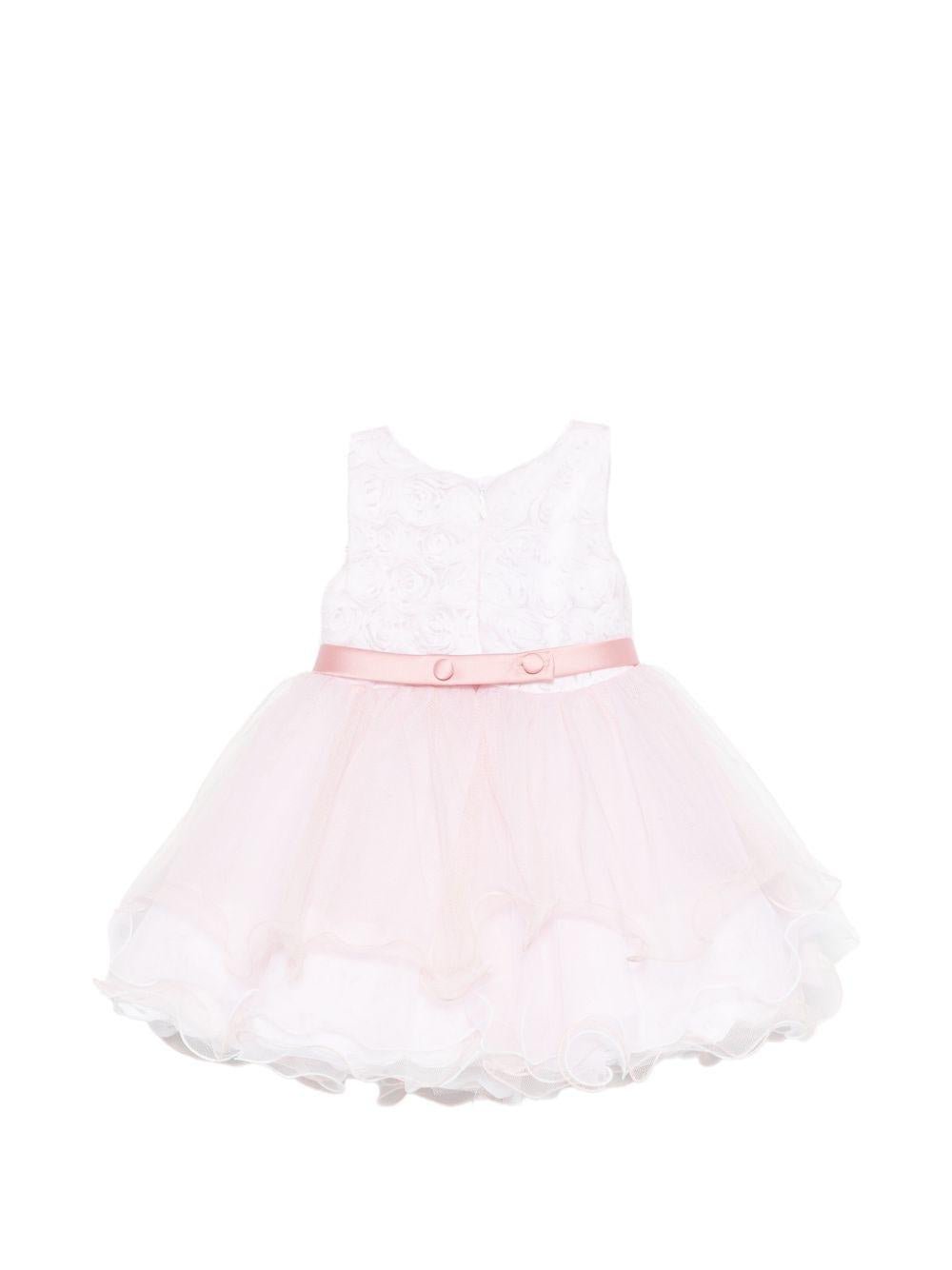 Abito per neonata Colorichiari rosa smanicato con fiocco - Rubino Kids