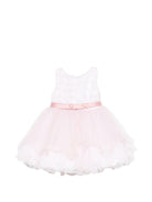 Abito per neonata Colorichiari rosa smanicato con fiocco - Rubino Kids