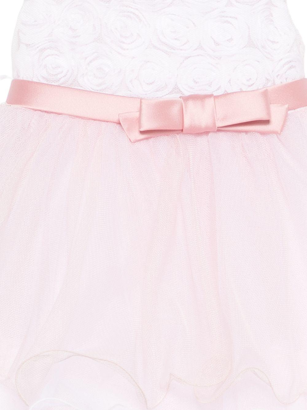 Abito per neonata Colorichiari rosa smanicato con fiocco - Rubino Kids