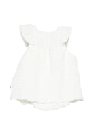 Abito per neonata Douuod Kids bianco con dettagli arricciati - Rubino Kids