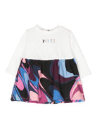 Abito per neonata Emilio Pucci Junior con stampa astratta - Rubino Kids