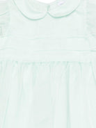 Abito per neonata Emporio Armani Kids verde con colletto alla Peter Pan - Rubino Kids