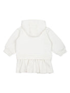 Abito per neonata Fendi Kids bianco con stampa logo multicolore - Rubino Kids