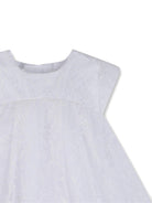 Abito per neonata Givenchy Kids bianco con ricamo floreale - Rubino Kids