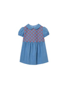Abito per neonata Gucci Kids azzurro con colletto alla Peter Pan - Rubino Kids