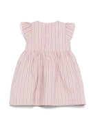 Abito per neonata Il Gufo rosa con motivo a righe verticali - Rubino Kids