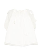 Abito per neonata JESURUM BABY Beatrice bianco con maniche semitrasparenti - Rubino Kids
