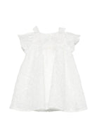 Abito per neonata La Stupenderia bianco con dettaglio fiocco - Rubino Kids