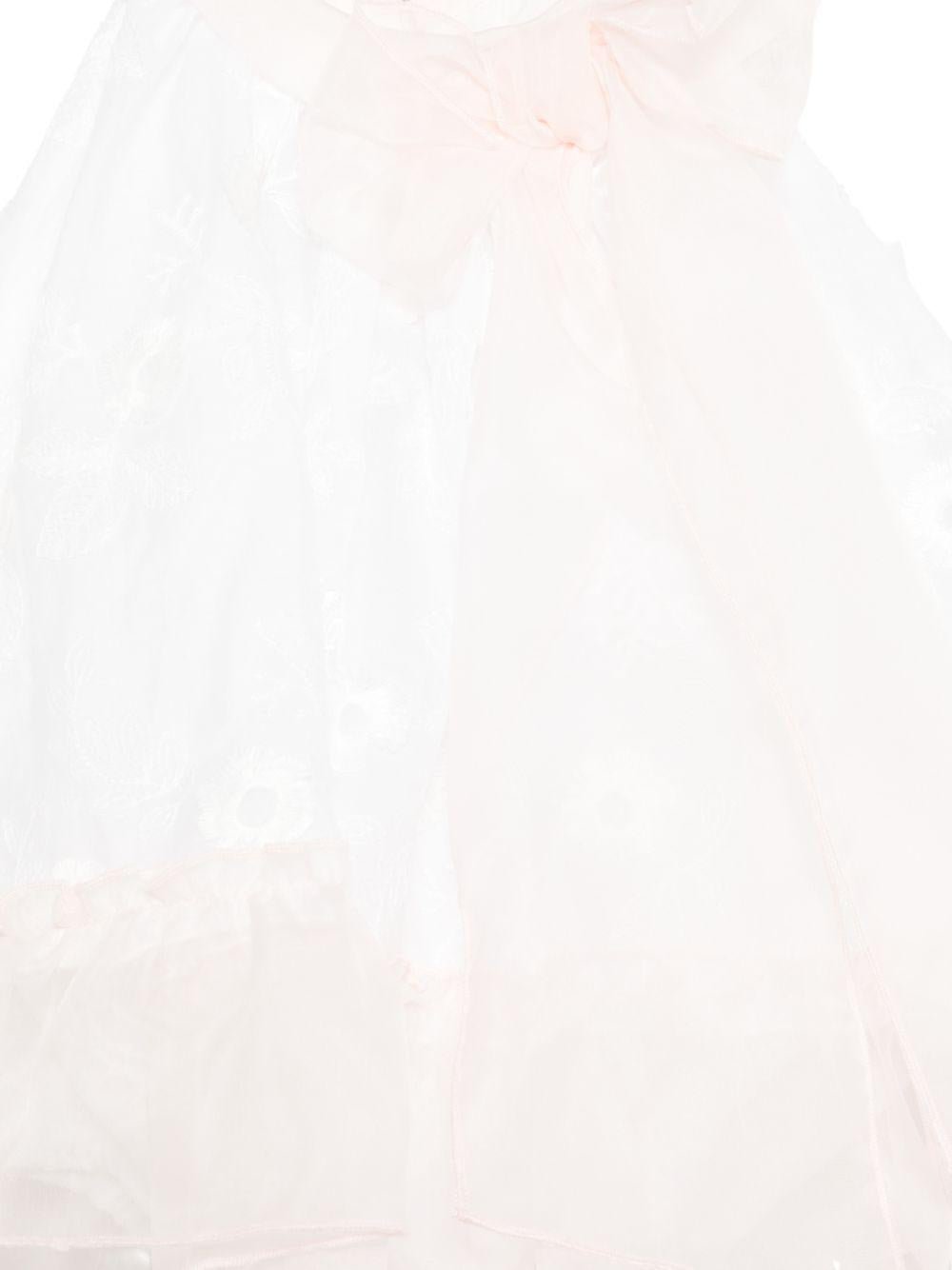 Abito per neonata La Stupenderia bianco con dettaglio fiocco - Rubino Kids