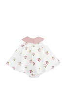 Abito per neonata La Stupenderia bianco con motivo floreale - Rubino Kids