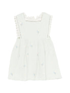 Abito per neonata Louise Misha verde con bordo in pizzo - Rubino Kids