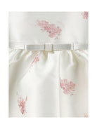 Abito per neonata Monnalisa bianco con stampa a fiori - Rubino Kids