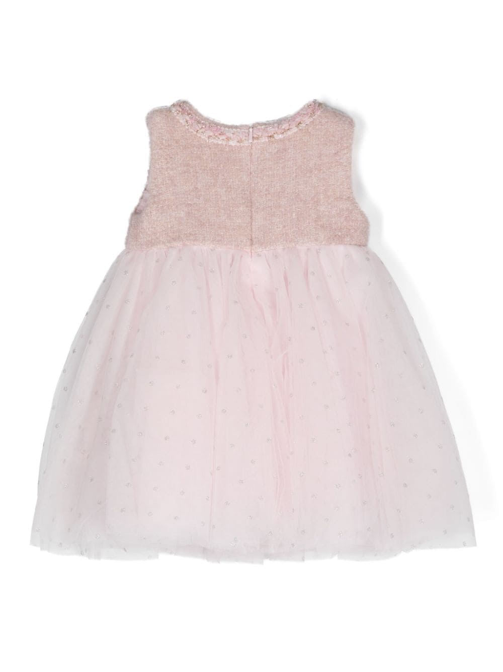 Abito per neonata Monnalisa rosa a pois glitter - Rubino Kids