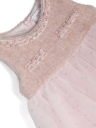 Abito per neonata Monnalisa rosa a pois glitter - Rubino Kids