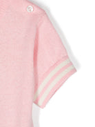 Abito per neonata Moschino Kids rosa in maglia con motivo Teddy Bear - Rubino Kids